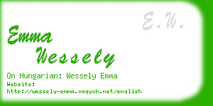 emma wessely business card